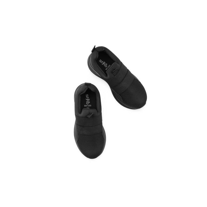 Boys Black Sports School Shoes SK1205