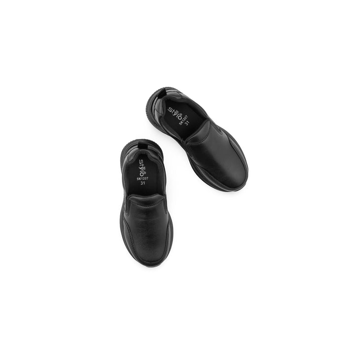Boys Black Sports School Shoes SK1207