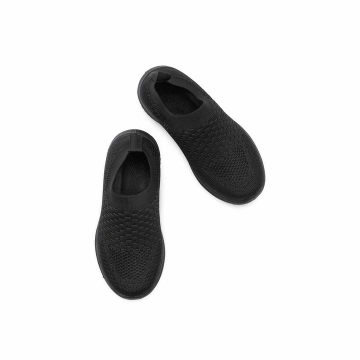 Boys Black Sports School Shoes SK1208