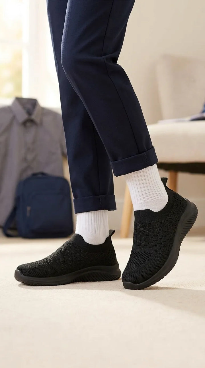Boys Black Sports School Shoes SK1208
