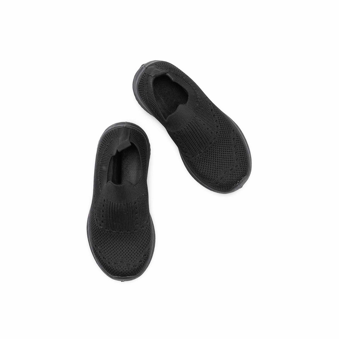 Boys Black Sports School Shoes SK1211