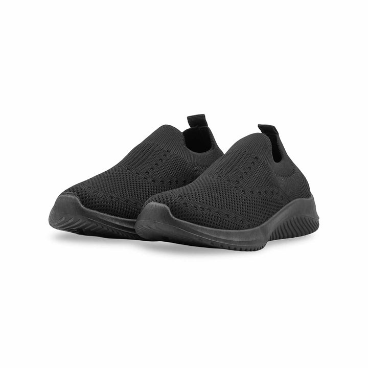 Boys Black Sports School Shoes SK1212