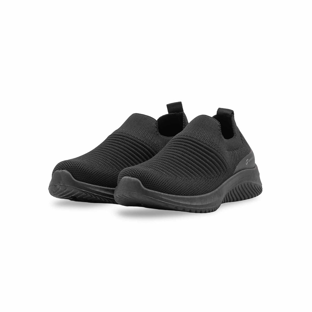 Boys Black Sports School Shoes SK1214
