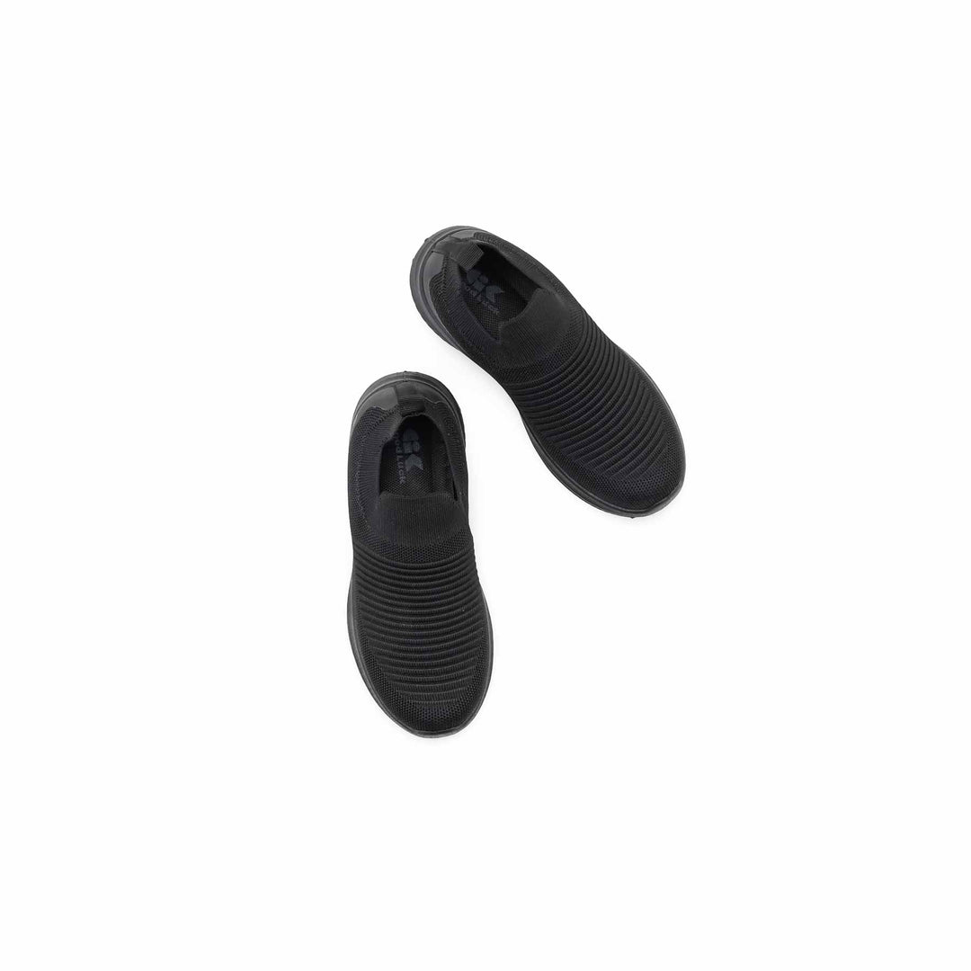 Boys Black Sports School Shoes SK1215