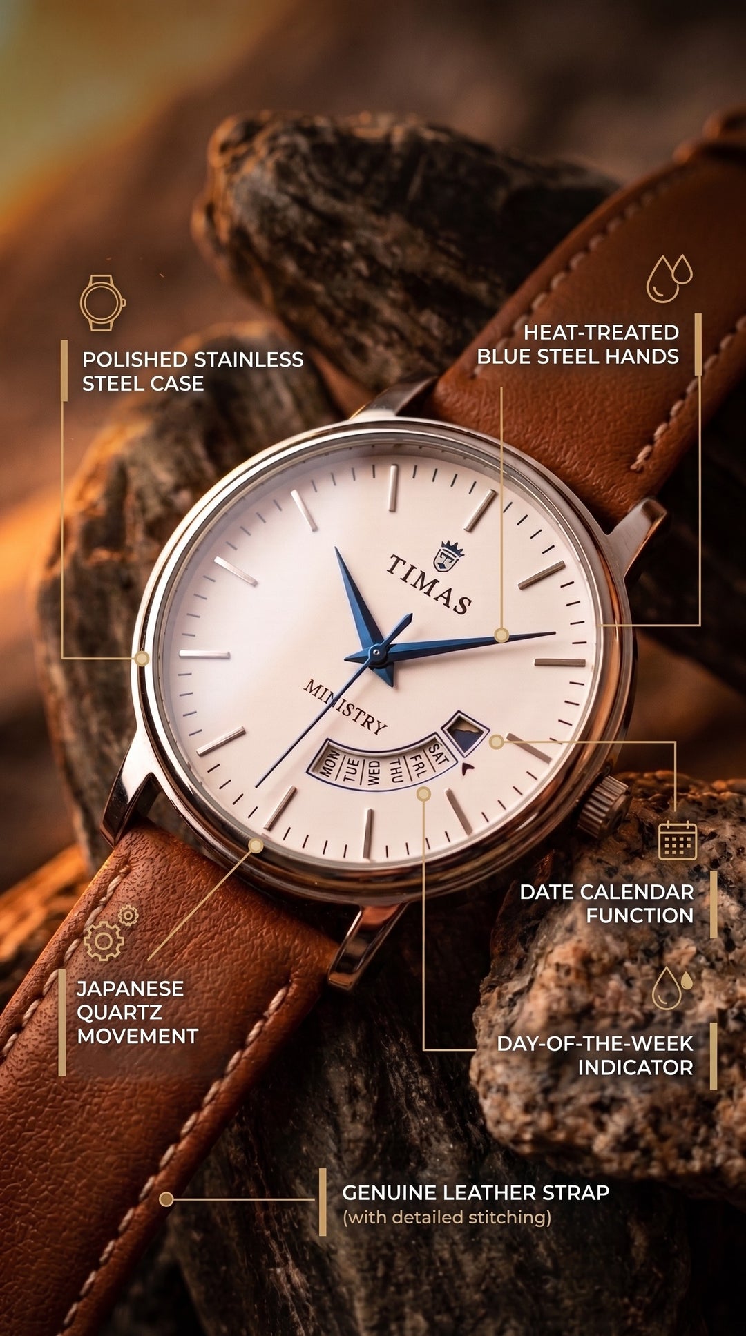 Watch For Men with Free Box T3070706