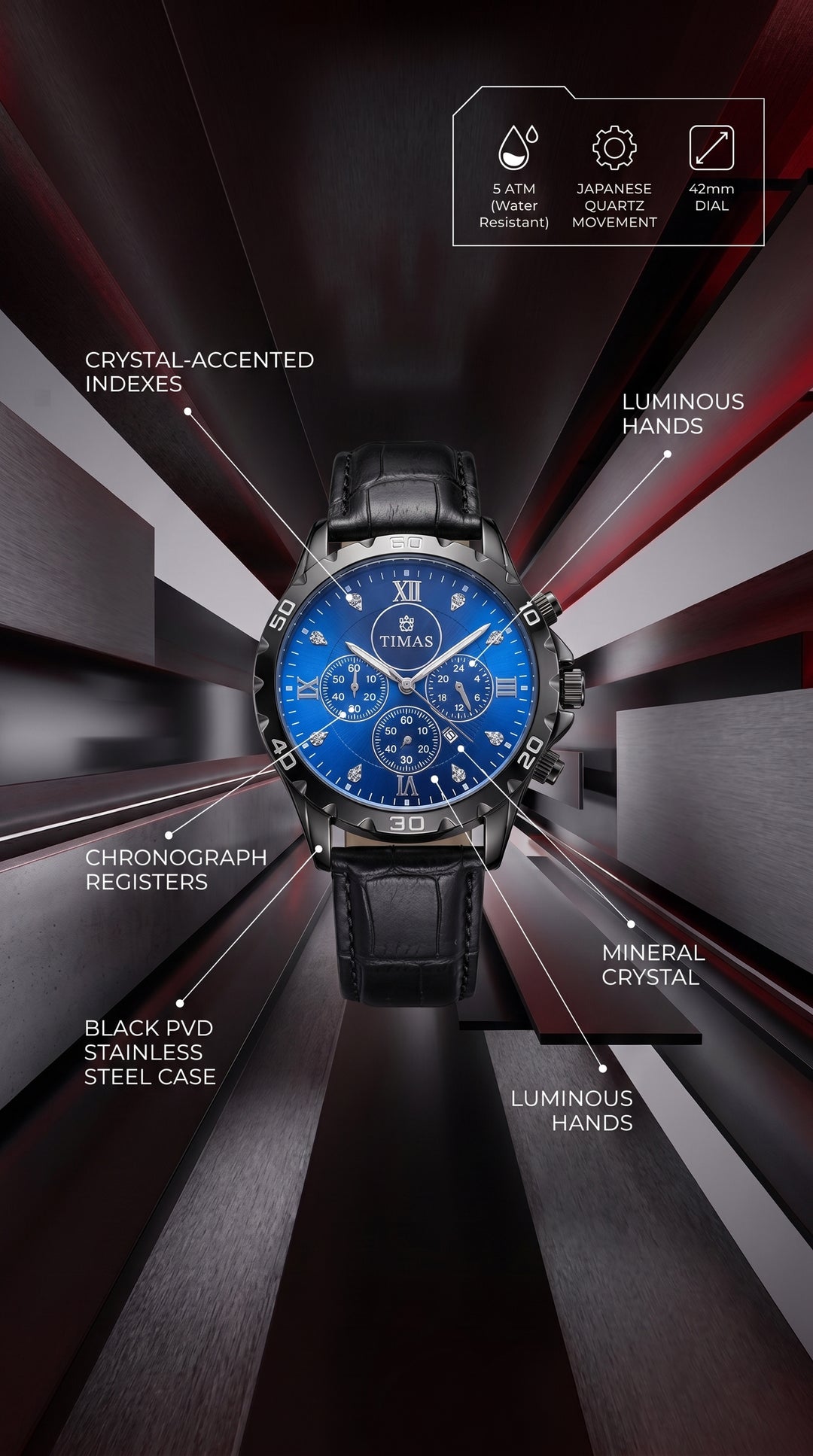 Watch For Men with Free Box T3070801