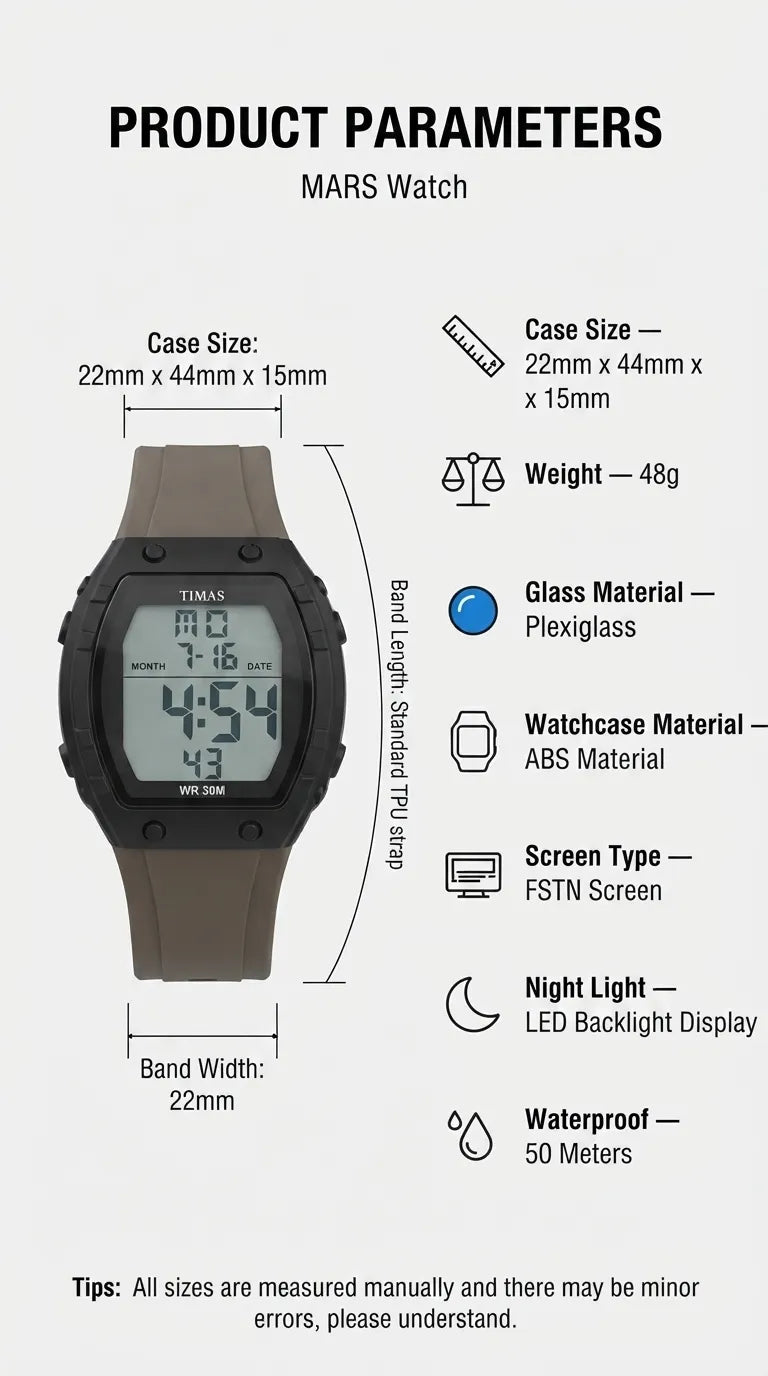 Waterproof Sports Watch for Men with Free Box T3071002