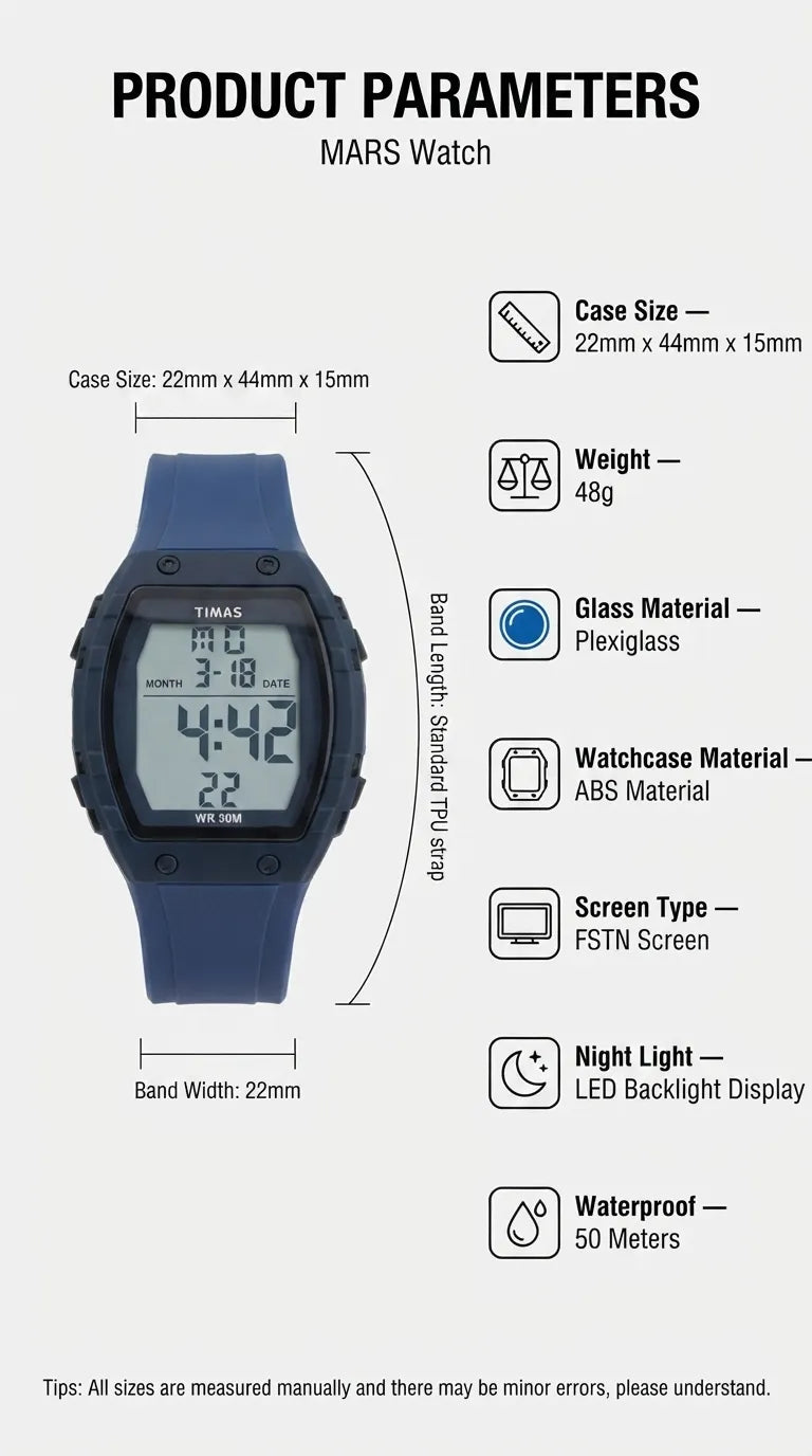 Waterproof Sports Watch for Men with Free Box T3071012