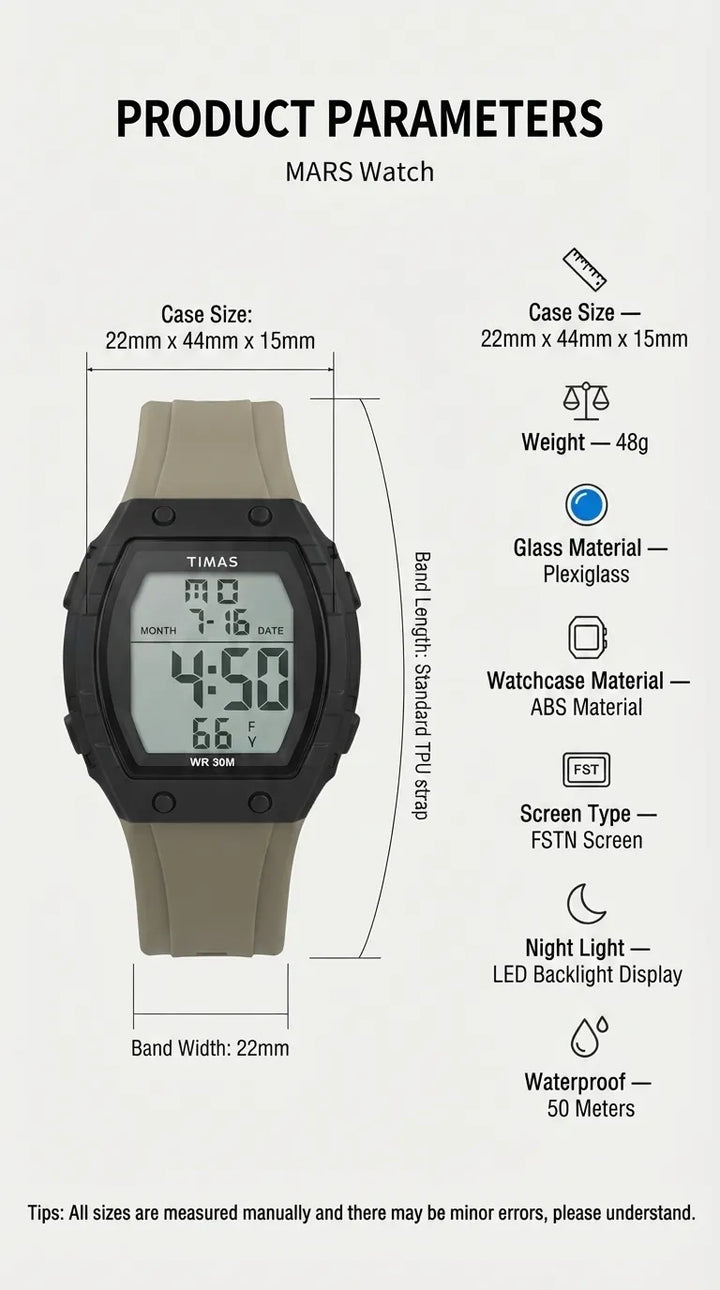 Waterproof Sports Watch for Men with Free Box T3071026