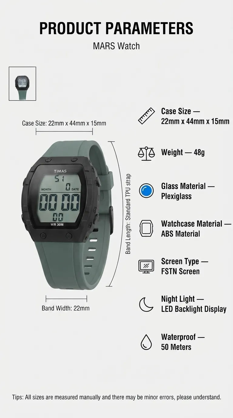 Waterproof Sports Watch for Men with Free Box T3071053