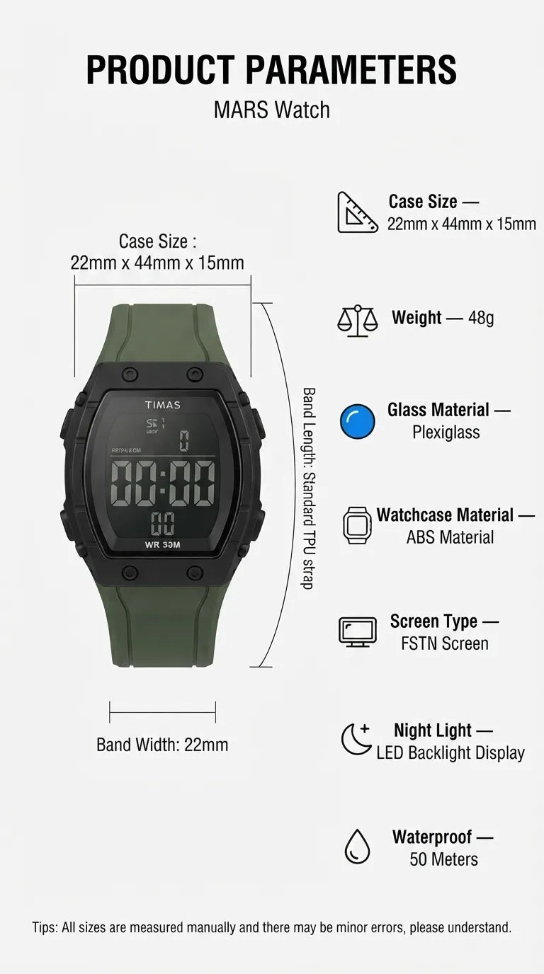 Waterproof Sports Watch for Men with Free Box T3071111