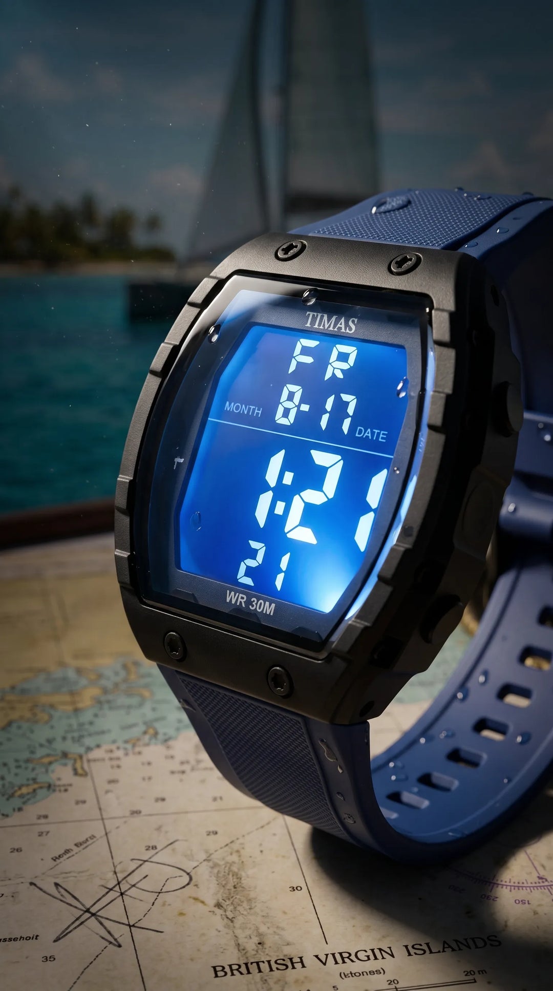 Waterproof Sports Watch for Men with Free Box T3071112