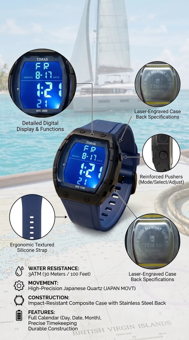 Waterproof Sports Watch for Men with Free Box T3071112