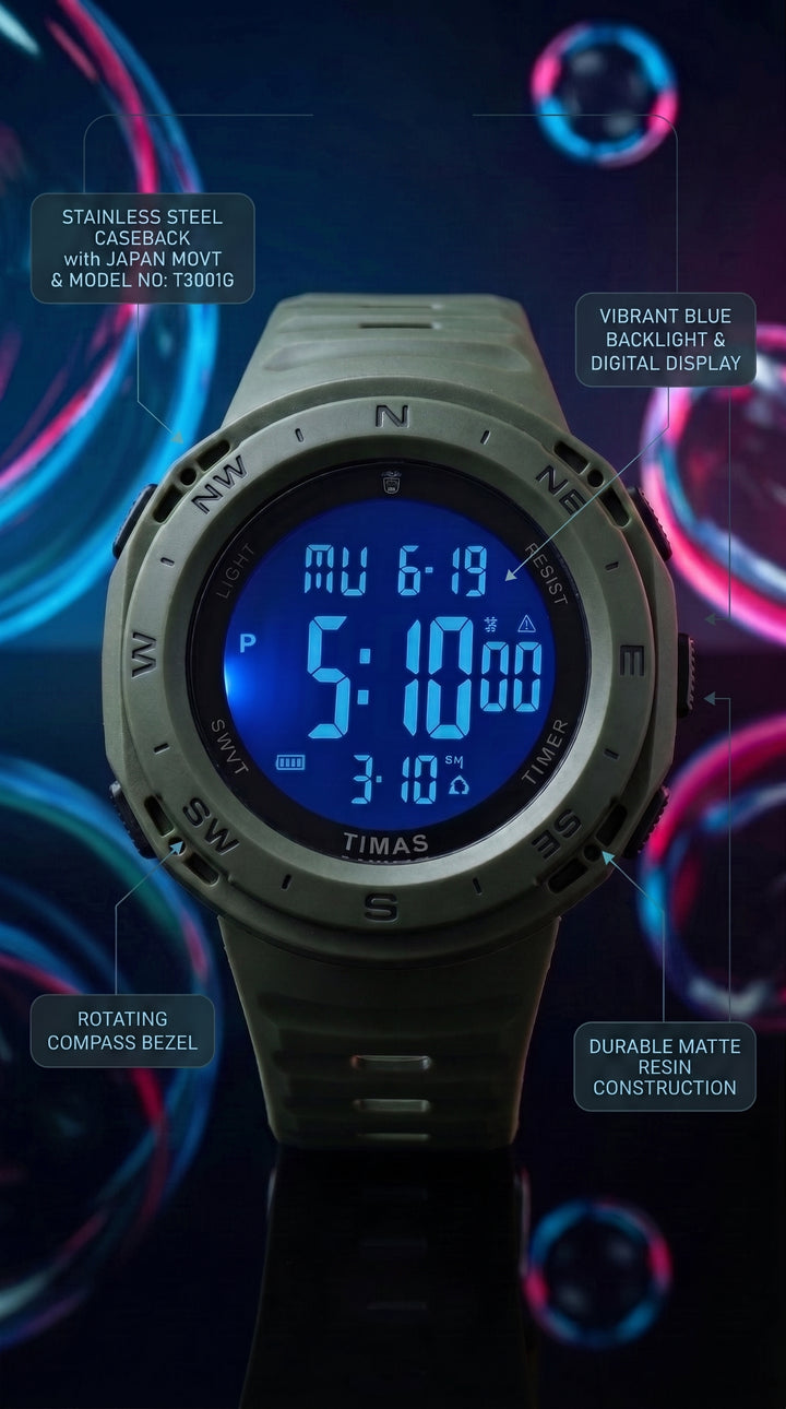 Waterproof Sports Watch for Men with Free Box T3071311