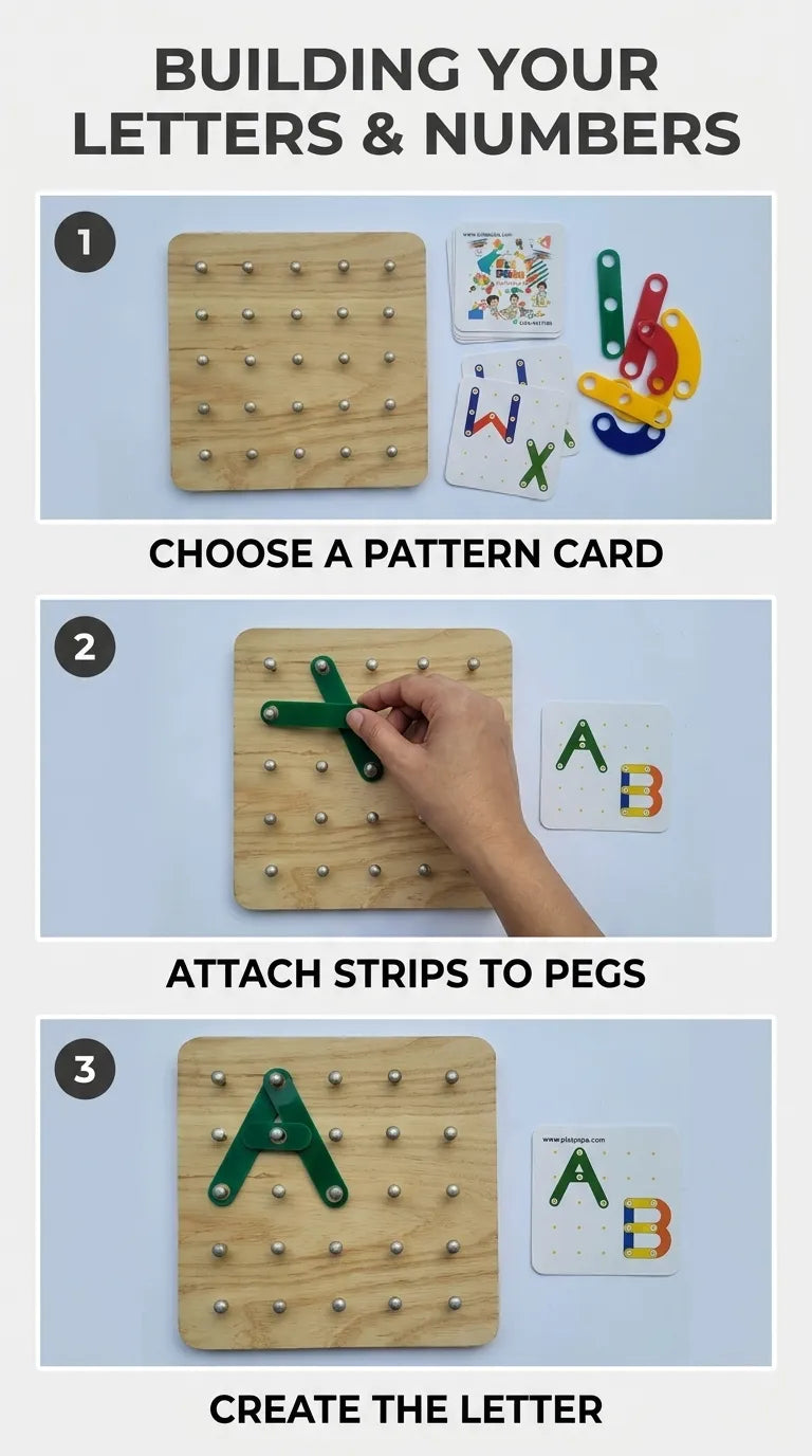 Montessori Mind Creative Sticks ABC Shapes & 123 T7011110
