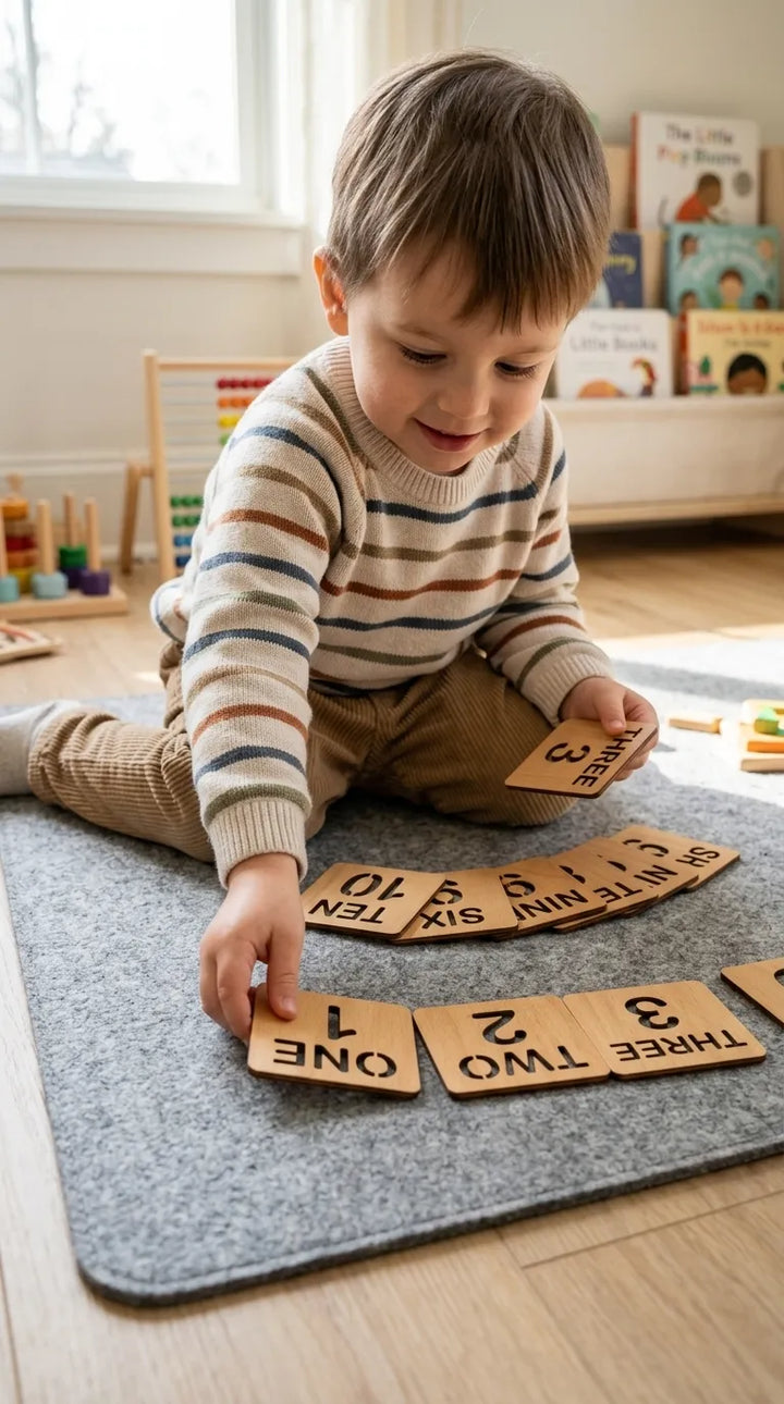 Kids Wooden Math Drawing Stencil T7011762