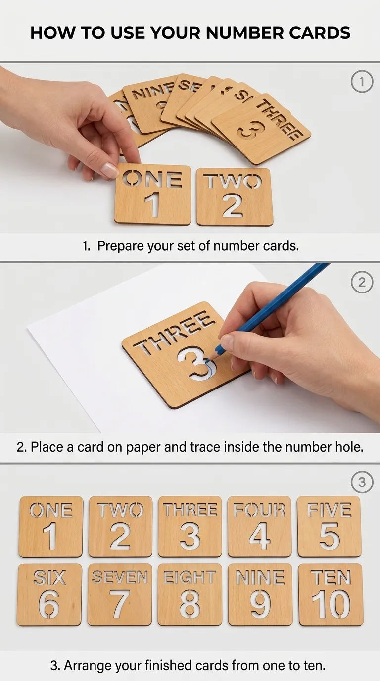 Kids Wooden Math Drawing Stencil T7011762