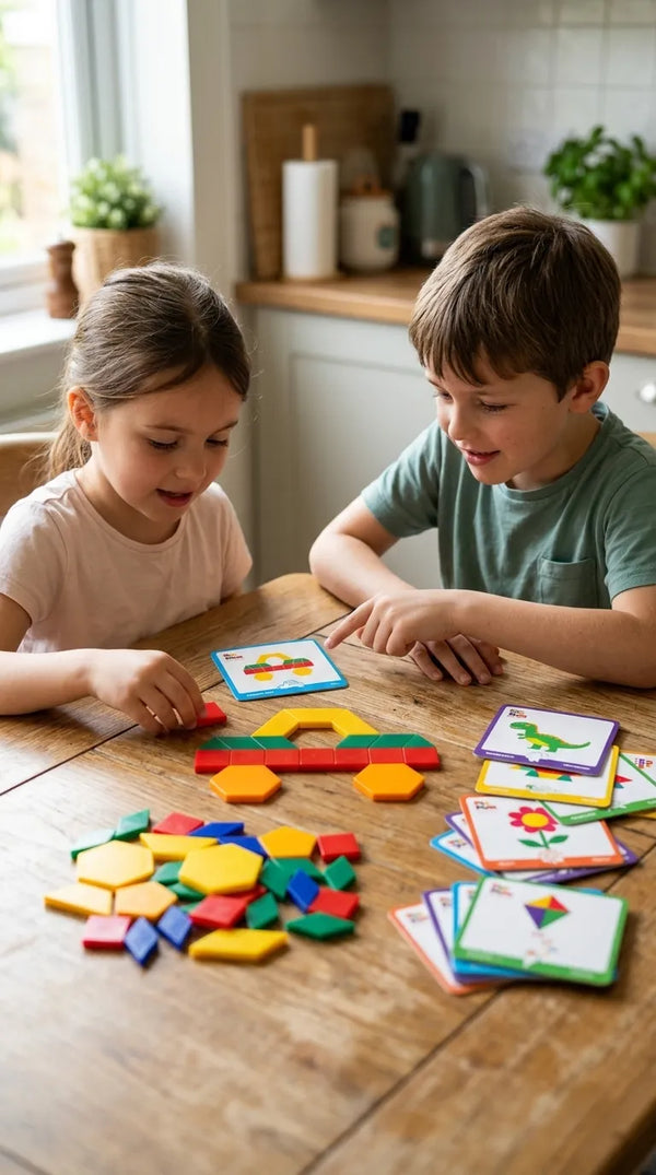 Pattern Blocks Geometric Shape Jigsaw Puzzle T7012610