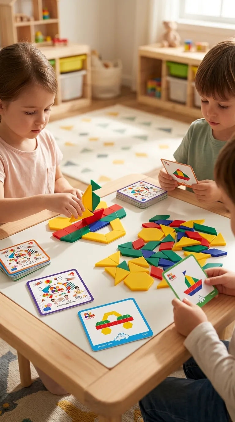 Pattern Blocks Geometric Shape Jigsaw Puzzle T7012610