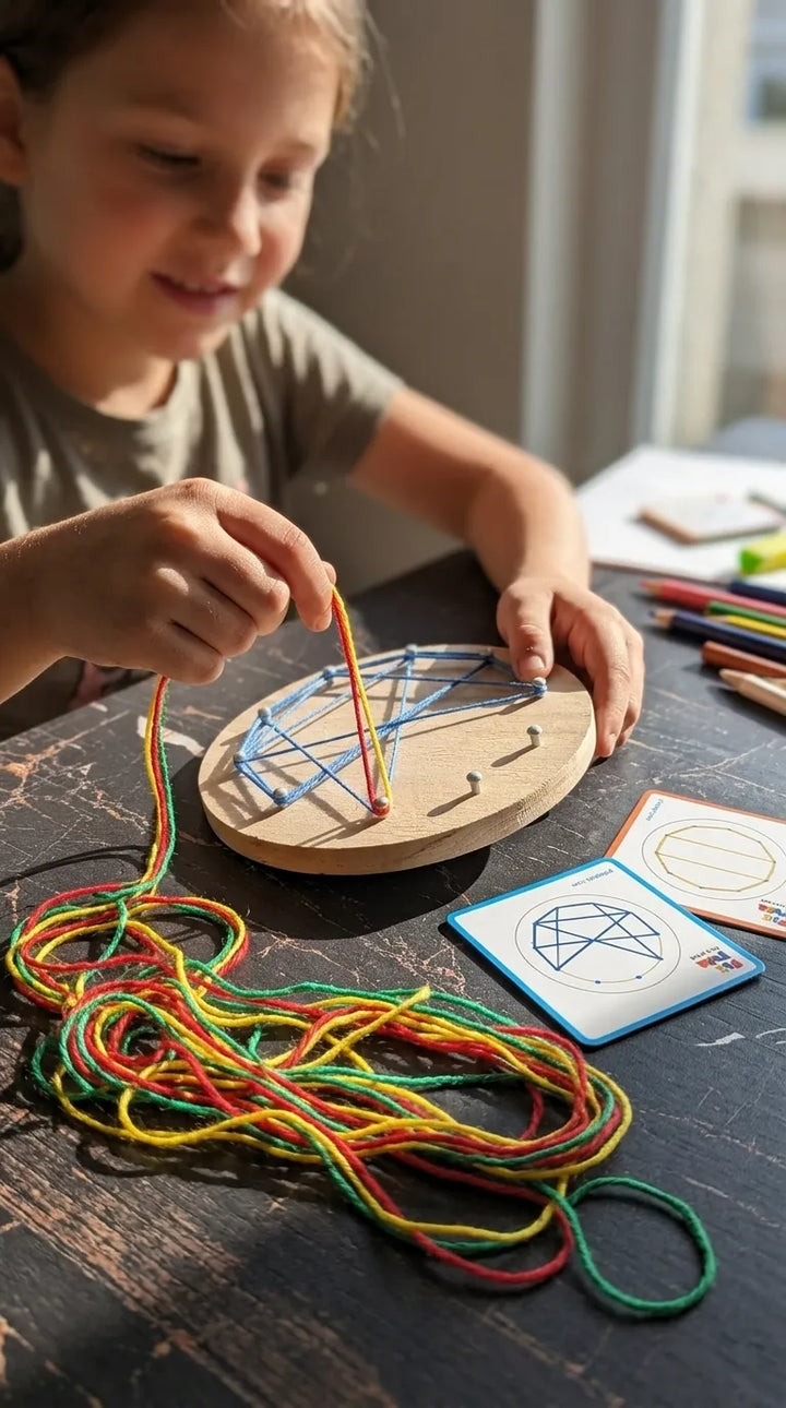 Winding Patterns Nail Board Lacing Threading Montessori Toys T7012710