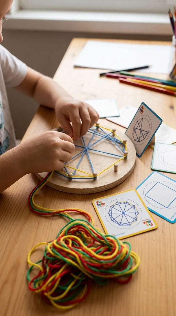 Winding Patterns Nail Board Lacing Threading Montessori Toys T7012710