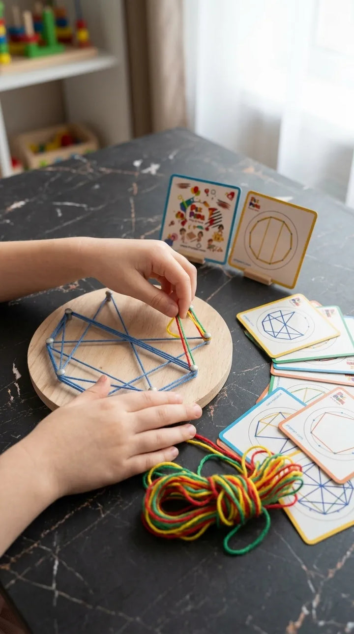 Winding Patterns Nail Board Lacing Threading Montessori Toys T7012710