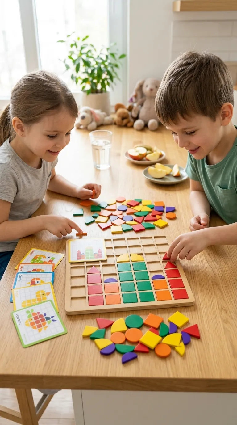 Geometric Shape Mosaic Puzzle Set T7012910