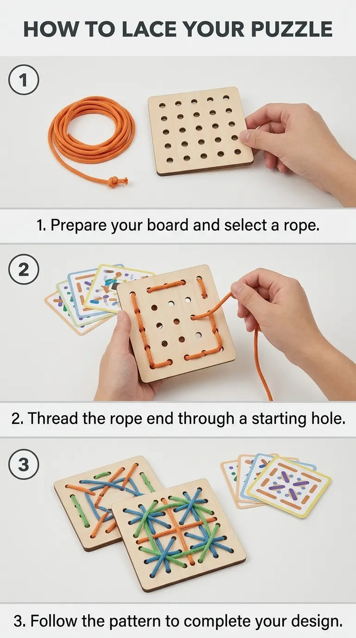 Diy Montessori Rope Shape Puzzle T7013010