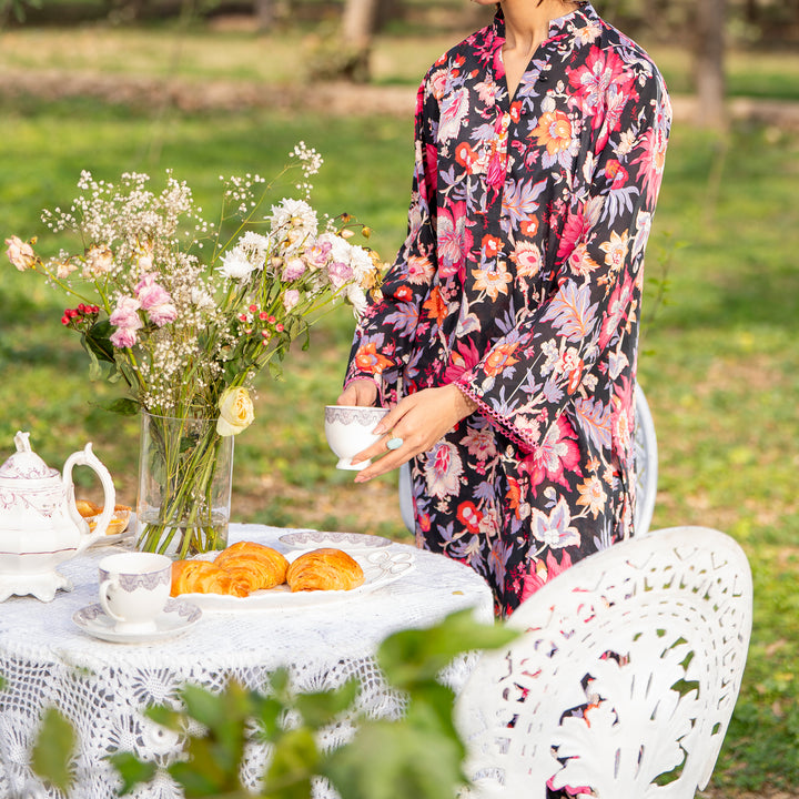 2PC- Unstitched Digital Printed Cambric Suit US5034