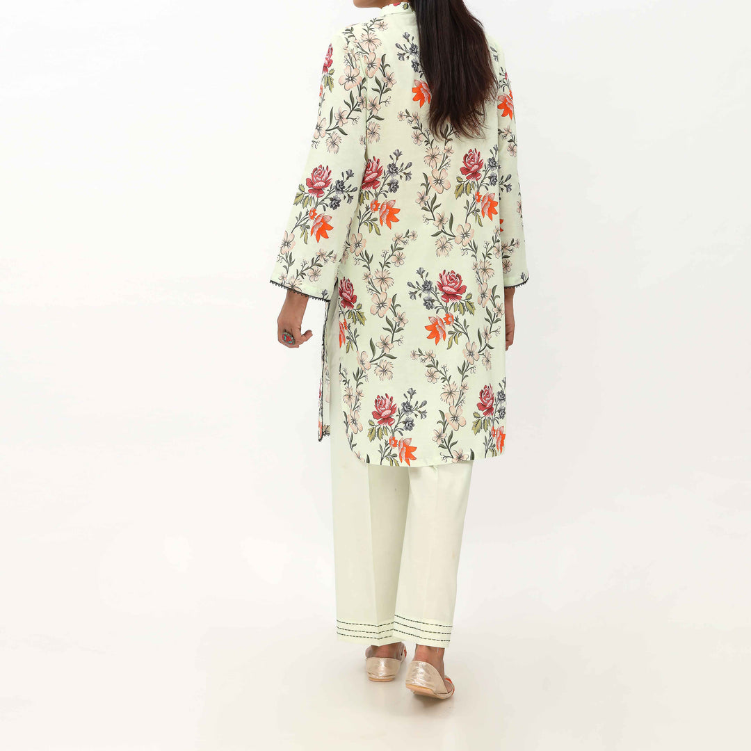 2PC- Unstitched Digital Printed Cambric Suit US5041