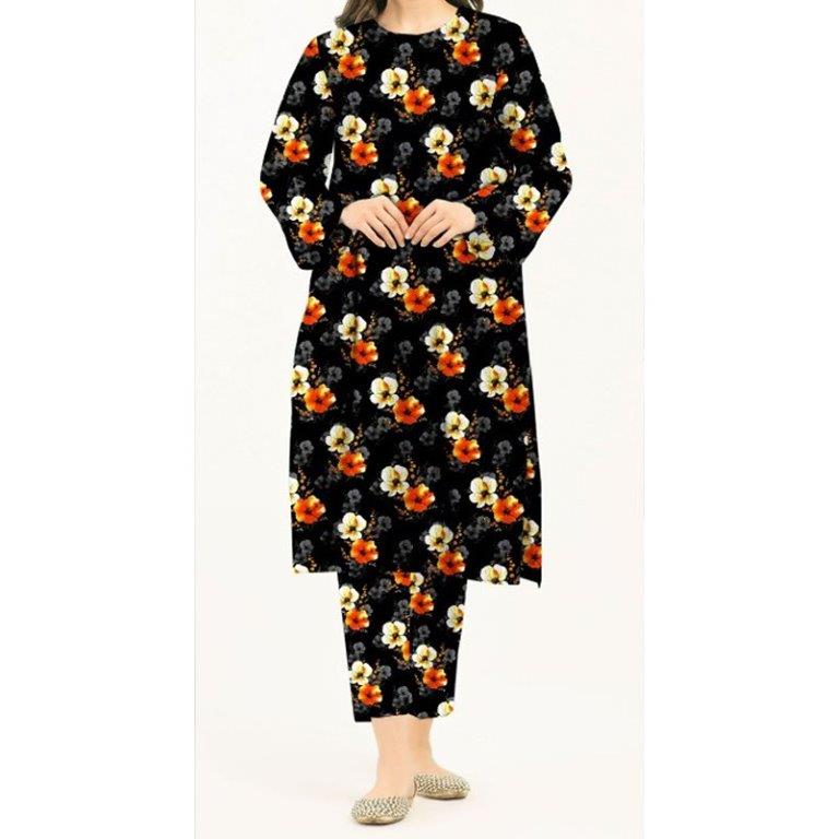 2PC- Unstitched Digital Printed Lawn Suit US5072