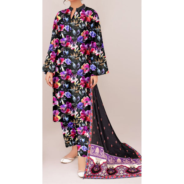 3PC- Unstitched Digital Printed Lawn Suit US5080