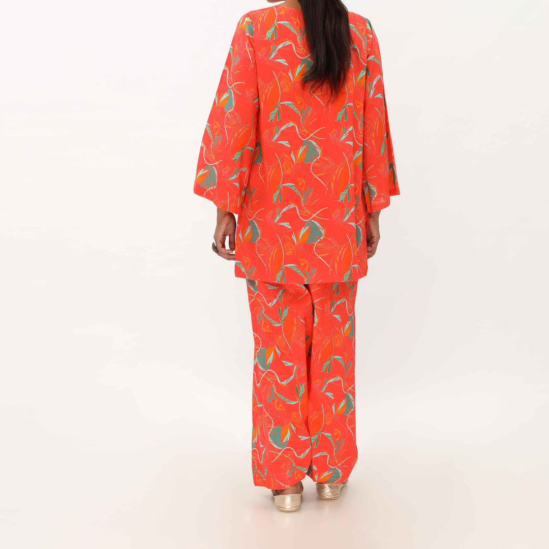 2PC- Unstitched Digital Printed Lawn Suit US5147