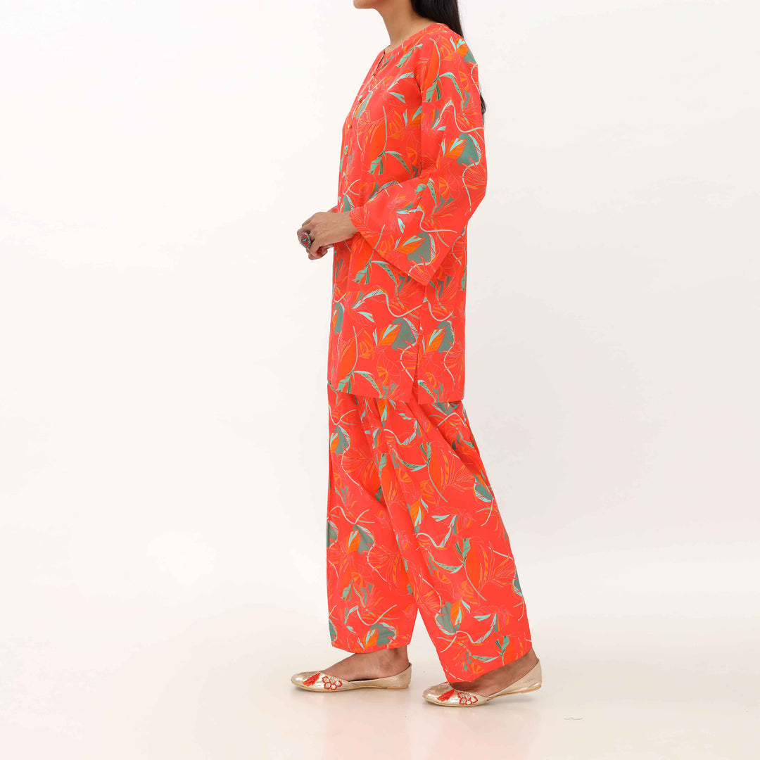 2PC- Unstitched Digital Printed Lawn Suit US5147