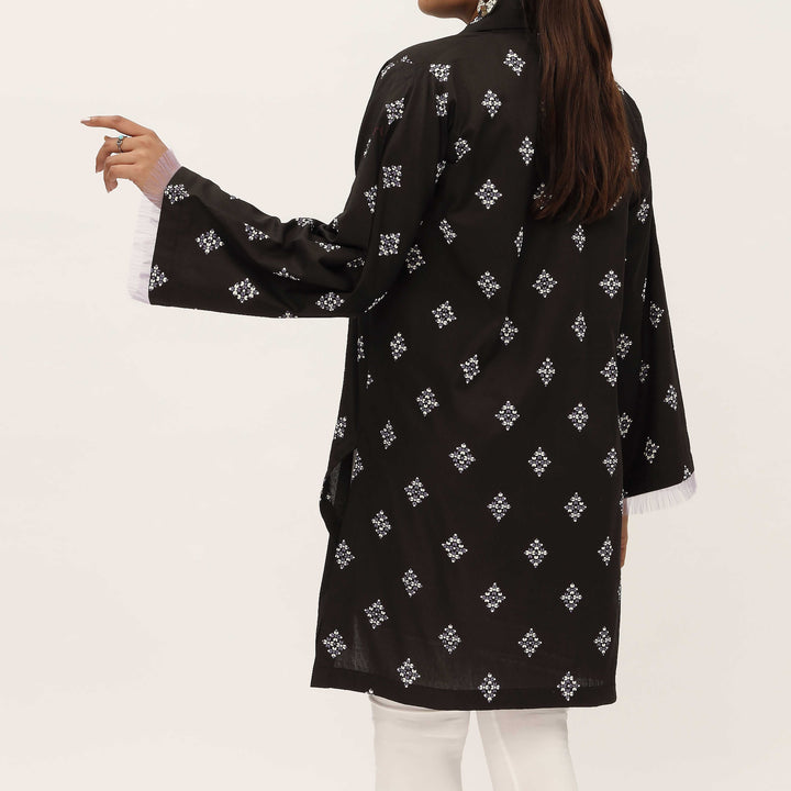 1PC- Unstitched Screen Printed Cotton Shirt US5305