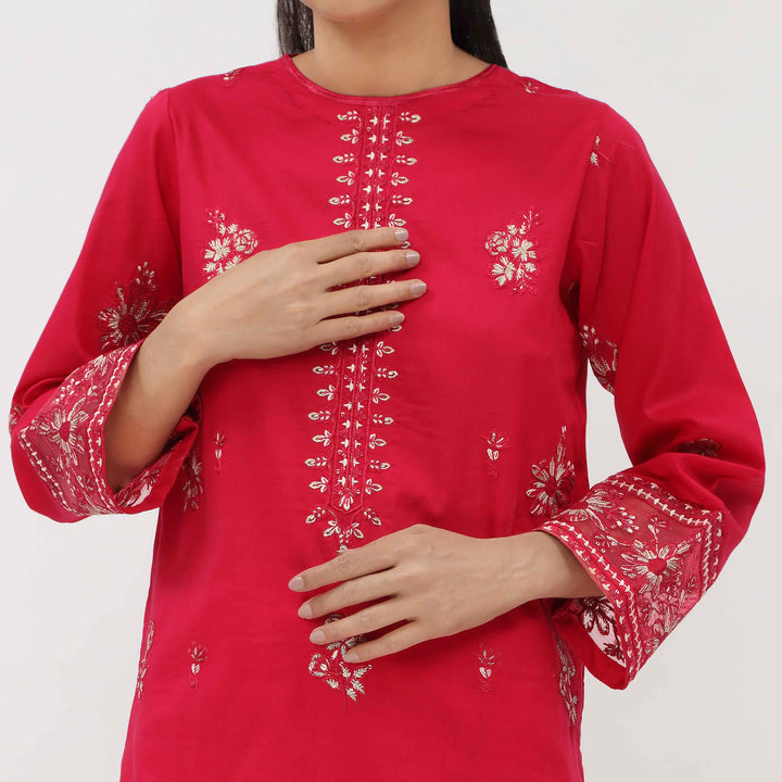3PC- Unstitched Embroidered Lawn Suit US5350