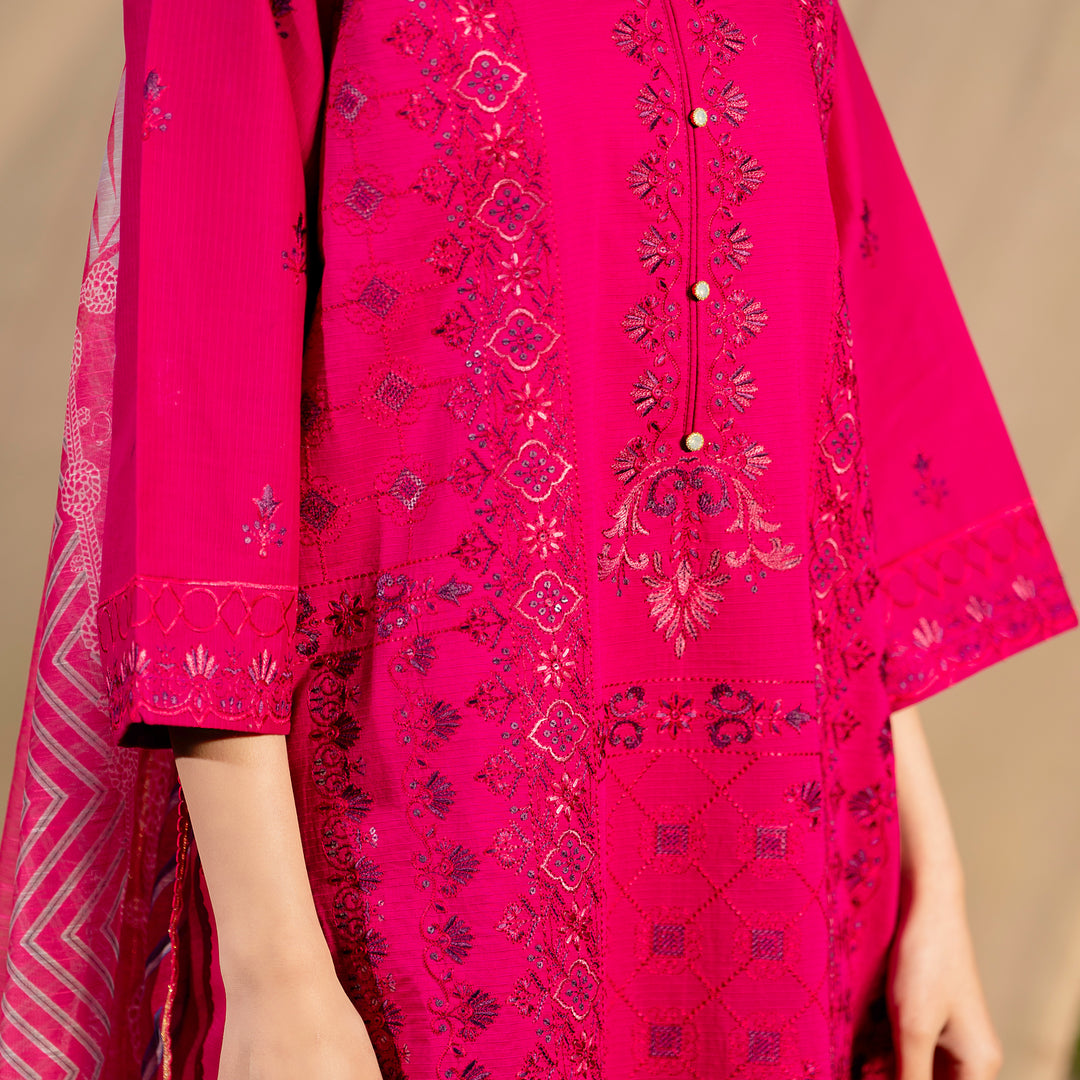 3PC- Unstitched Embroidered Lawn Suit US5388