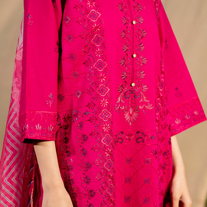 3PC- Unstitched Embroidered Lawn Suit US5388
