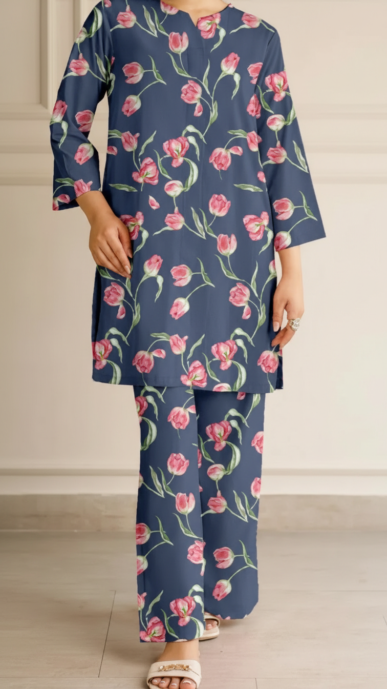2PC Unstitched Printed Suit US5517