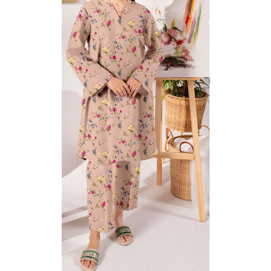 2 PC Unstitched Printed Suit