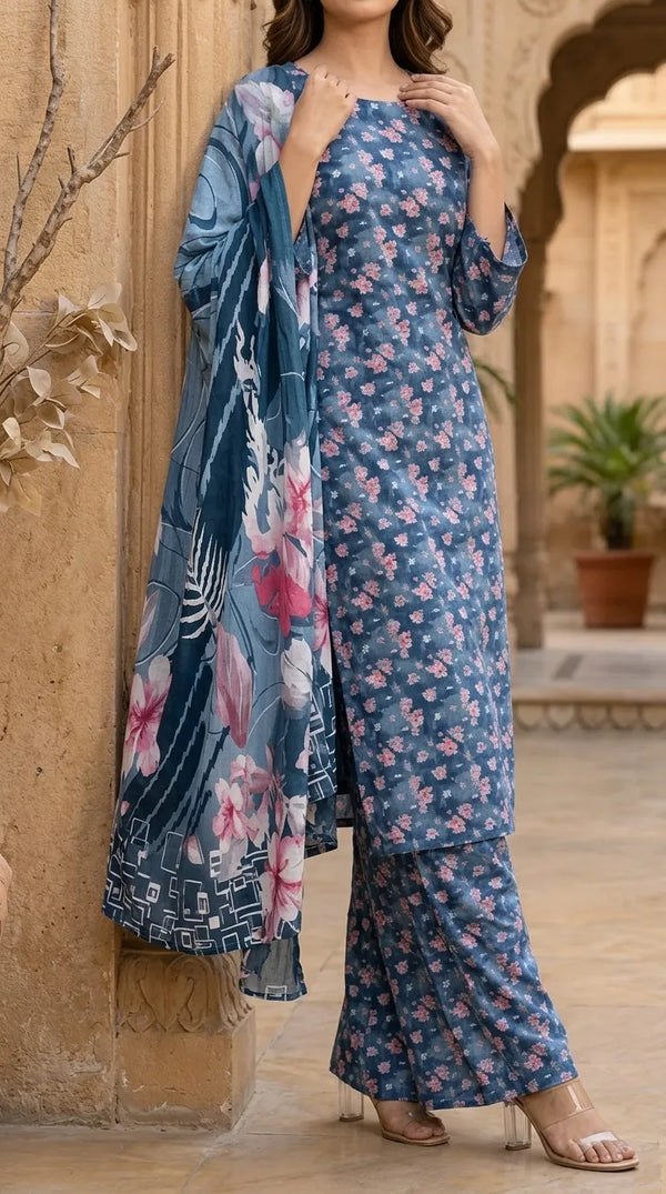 3 PC Digital Printed Lawn Suit US6170