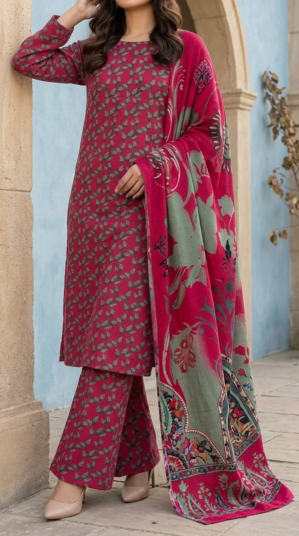 3 PC Digital Printed Lawn Suit US6183