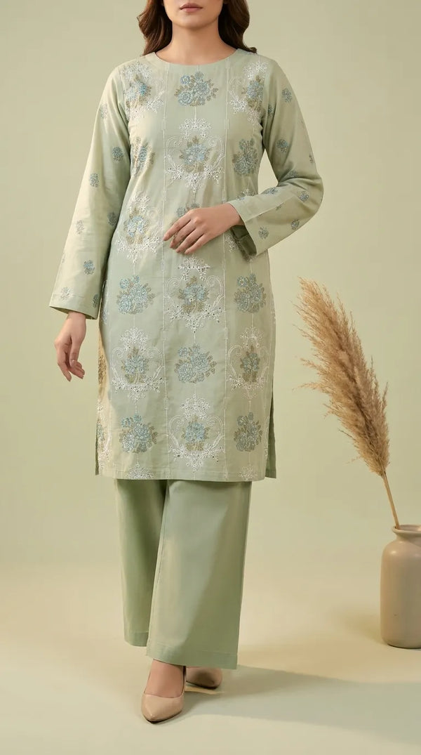 2 PC Unstitched Lawn Suit US622711
