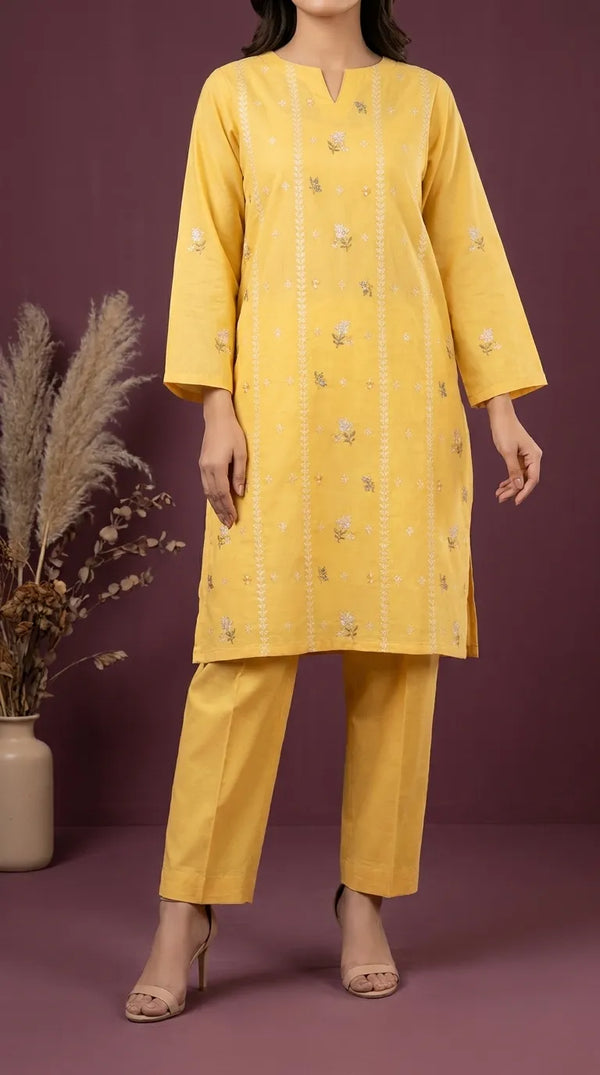 2 PC Unstitched Embellished Suit US6228D1