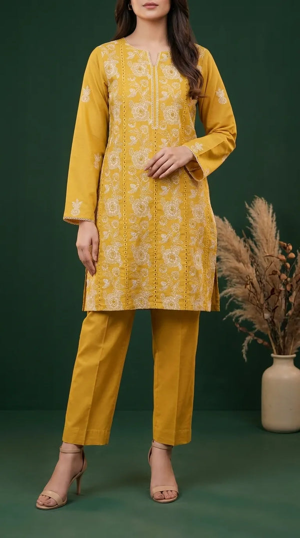2 PC Unstitched Embellished Suit US623020