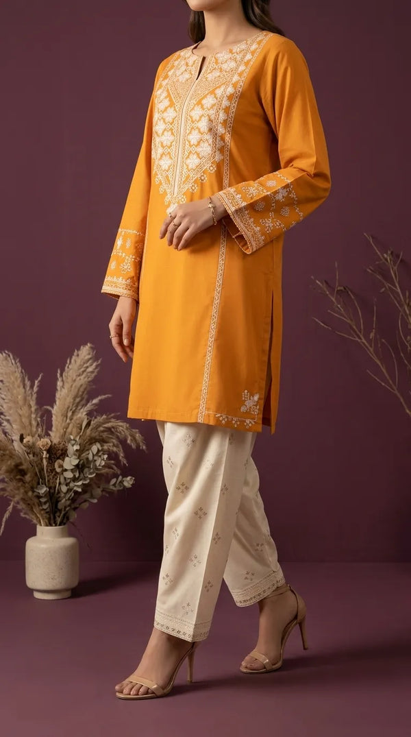 3 PC Unstitched Embellished Suit US625406