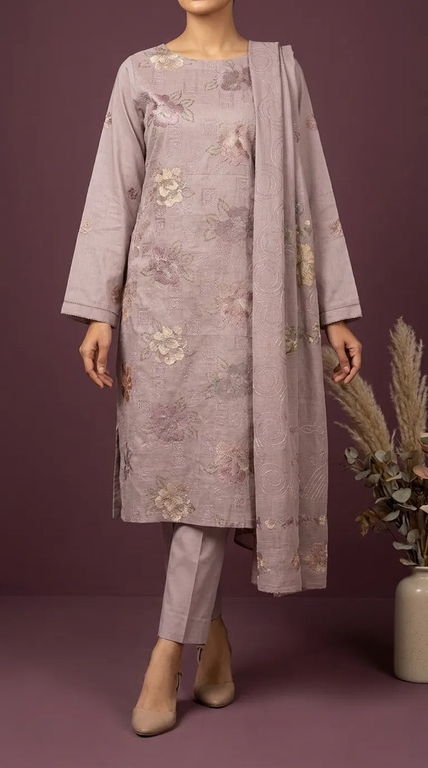 3 PC Unstitched Lawn Suit US646507