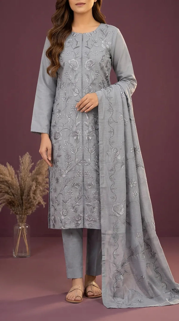 3 PC Unstitched Lawn Suit US646695
