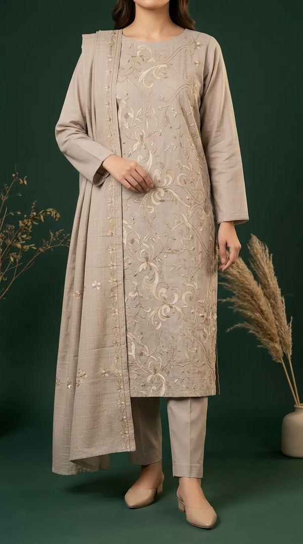 3 PC Unstitched Lawn Suit US646707