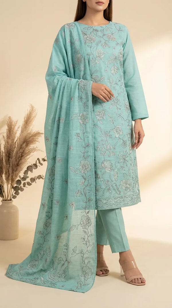 3 PC Unstitched Lawn Suit US646817